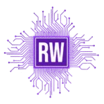 report writer ai site logo purple neon transparent